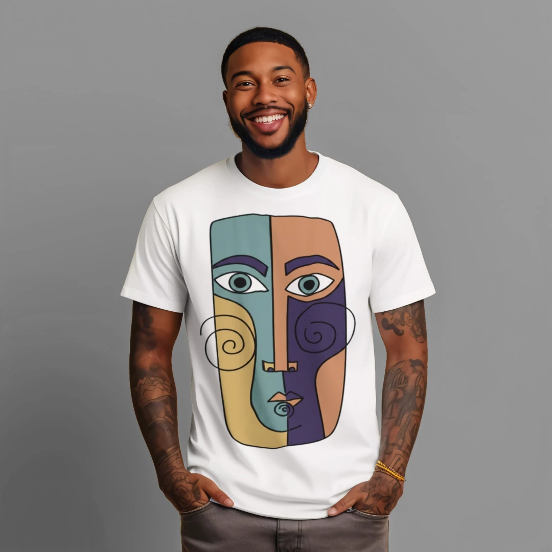 Soul In Color - Abstract Face Graphic Unisex T-shirt