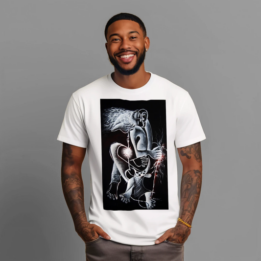 Vibration - Abstract Art Graphic Unisex T-shirt by Kai Khöl