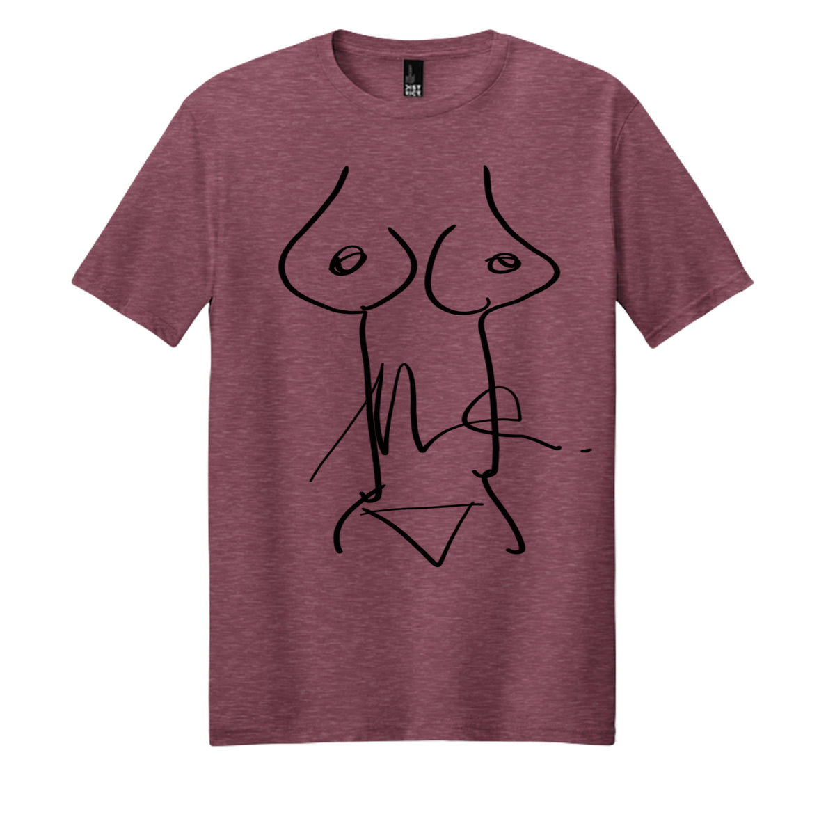 Heathered Cardinal - DM108 - FRONT